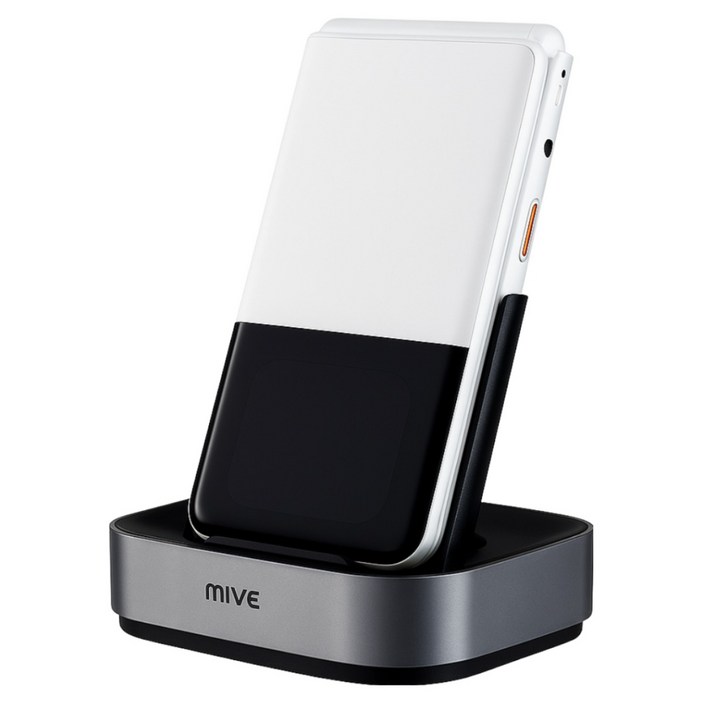 ALT MIVE 마이브 스타일폴더2 AT-M140 미개봉 새상품 알뜰폰 스마트폴더폰 학생폰 효도폰+크래들 모두증정, 크래들+폴더2화이트(웰디패키지단순개봉), 32GB