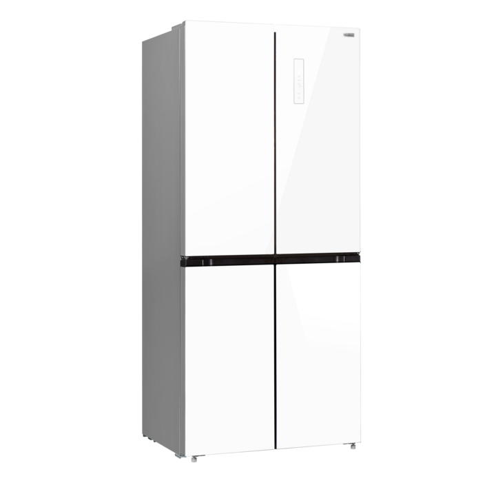 모드비 피트인 파스텔 4도어 냉장고 412L 방문설치, 글라스 화이트, MRNF412WPM1