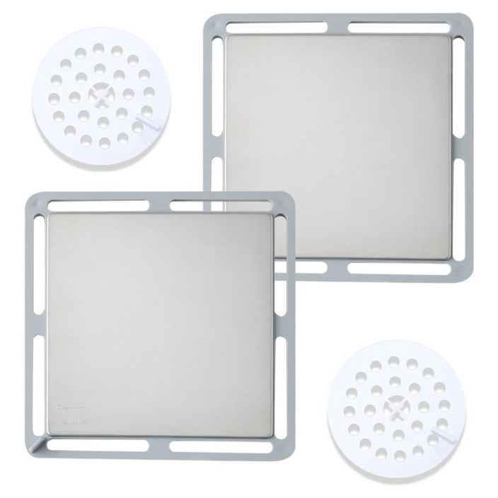 에스엠지 스테인리스304 화장실 하수구 배수구 덮개 거름망 2p, 단일 색상