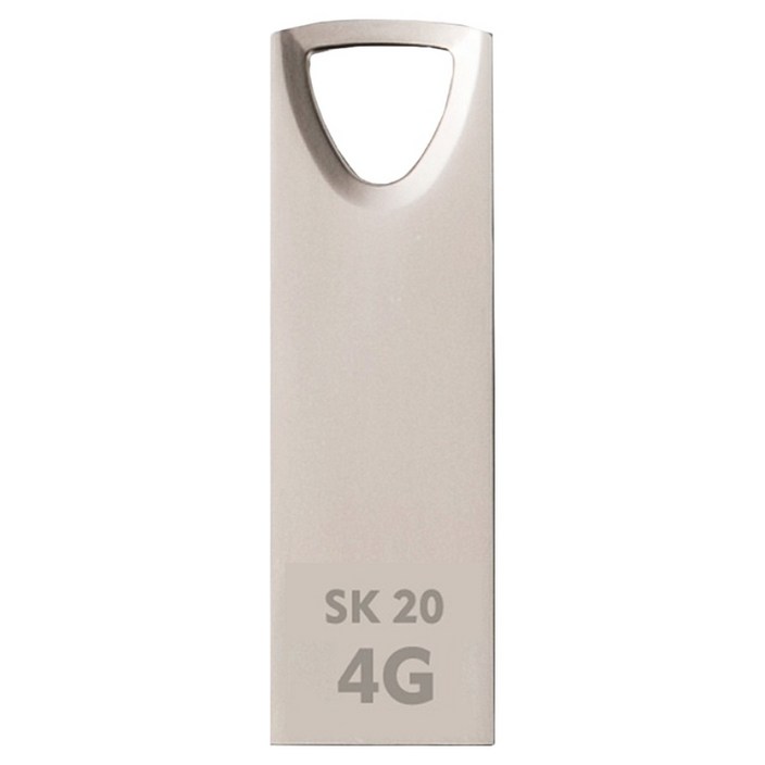 액센 with SK m&service USB 2.0 메모리 SK20, 4GB, 1개