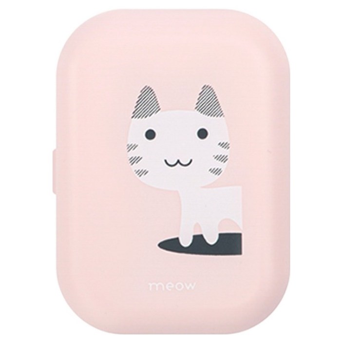 블루인쇼어 UVC LED 충전식 휴대용 칫솔살균기 DMC-NH01, 고양이 핑크, DMC-NH01P