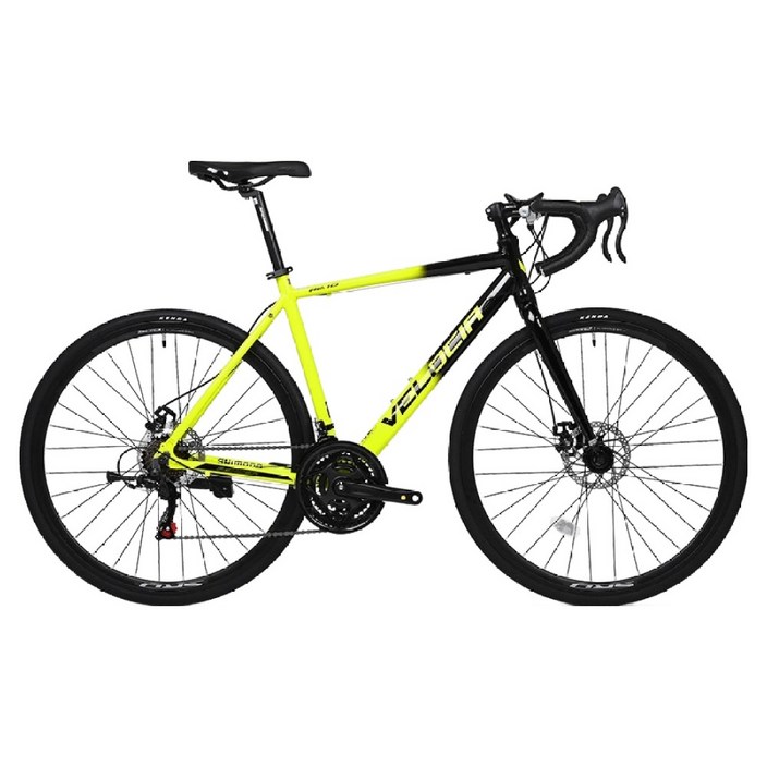벨로시아 로드자전거 펜서R2.1D 알루미늄 시마노21단 510mm 방문설치, 블랙라임, 1개, 180cm