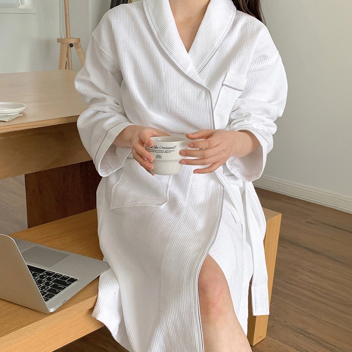 공유 프리미엄 와플 샤워가운 L