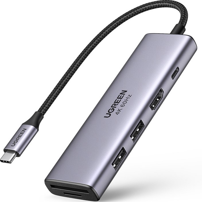 유그린 6 in 1 C타입 HDMI 4K 60Hz 지원 멀티허브 CM511