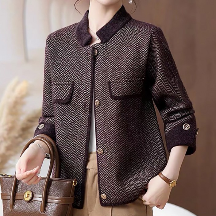 포플러앤씨 여성용 리몬츠 헤링본 자켓 P24FJK071808