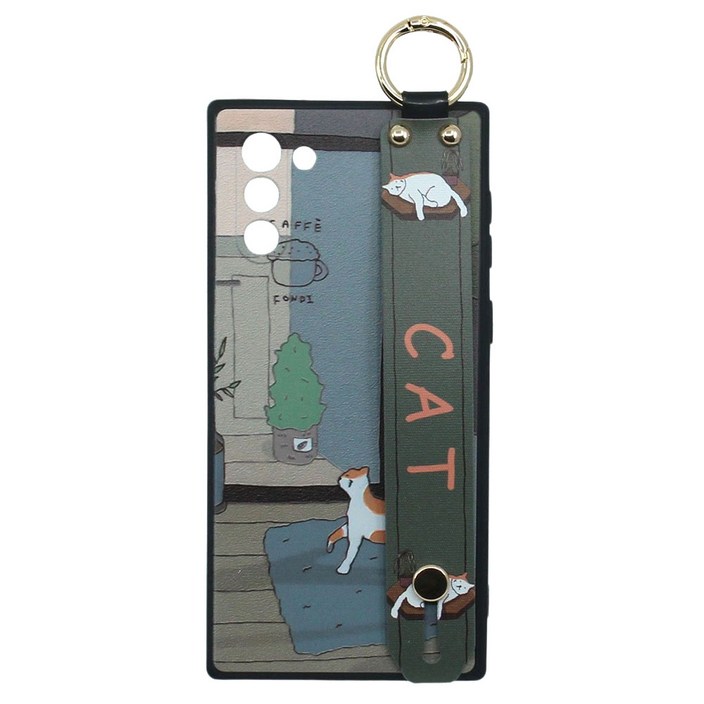 신서엔코 갤럭시S21케이스 갤럭시S21플러스케이스 갤럭시S21울트라케이스 Galaxy Phone Case SCS1533 일러스트 핸드 스트랩 케이스