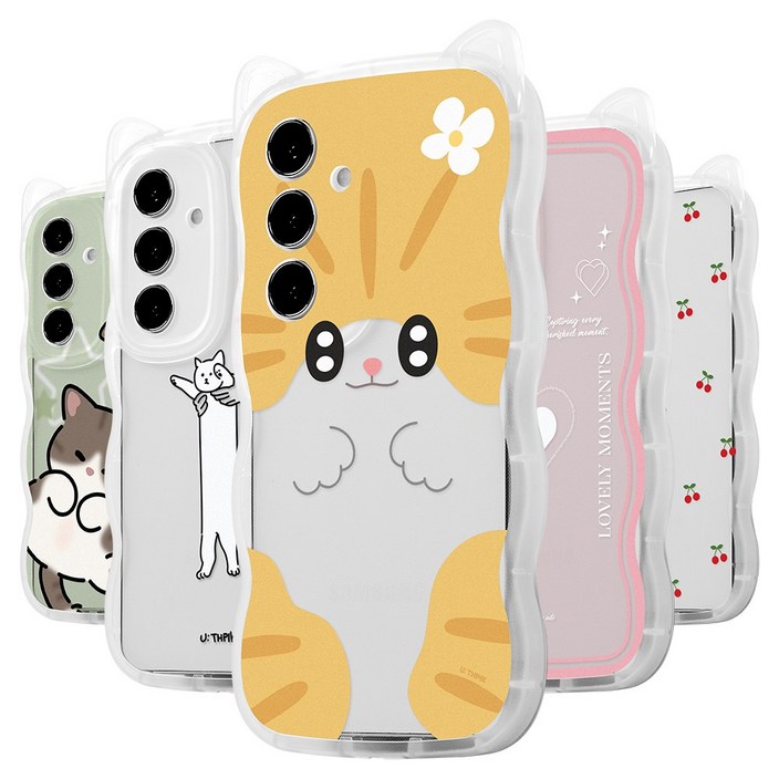 갤럭시A16 A165 전용 고양이귀 쫑긋 캣웨이브 디자인 케이스