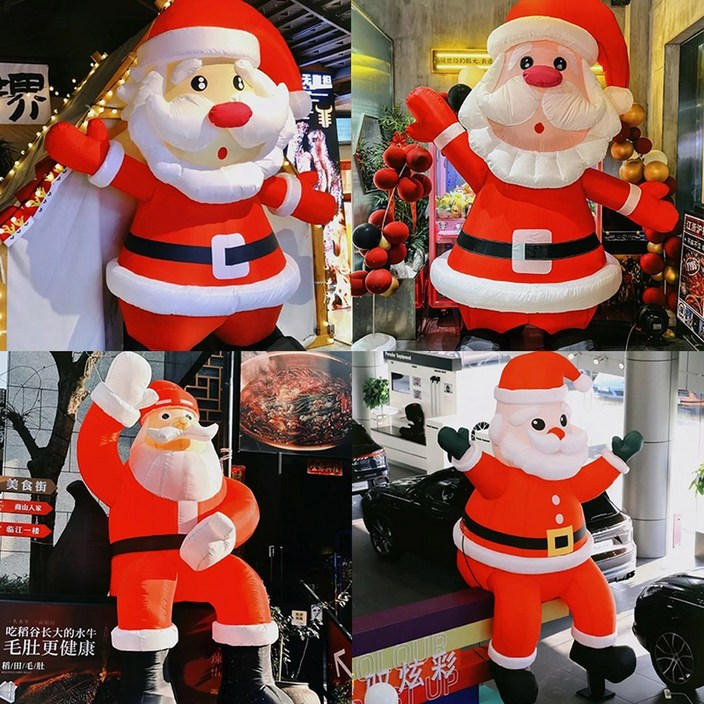풍선 대형인형 크리스마스 벽타는산타