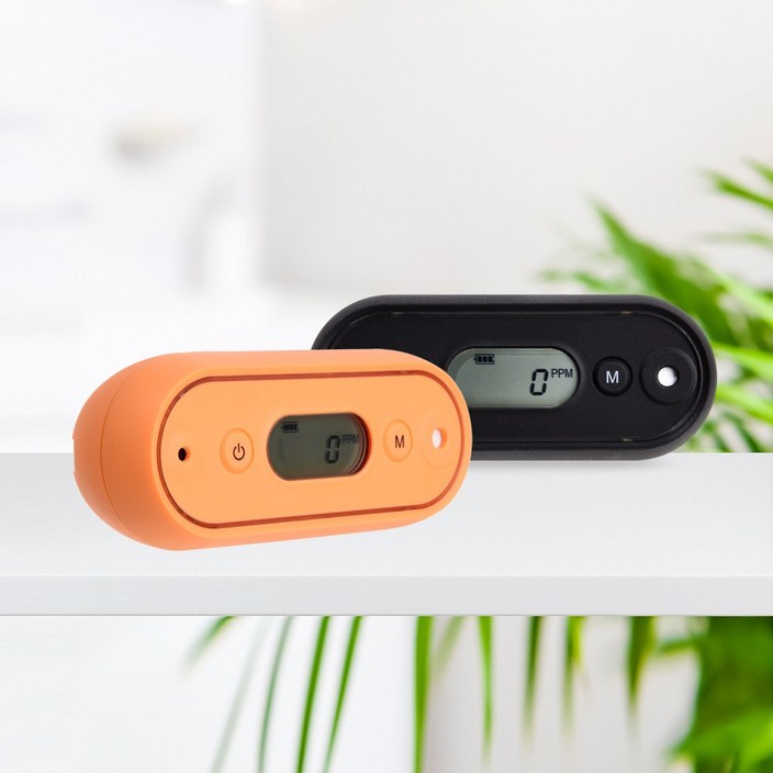 노바리빙 프리미엄 일산화탄소 경보기 CM01 가스누출 경보 디지털 감지기 캠핑, 1개, 매트블랙