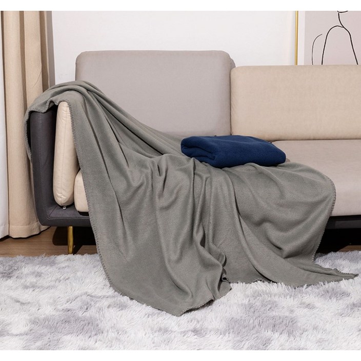 기내용 무릎 담요 항공 여행 카페 차량 휠체어 기모 무지 블랭킷 보온 방한 캠핑 다용도 담요