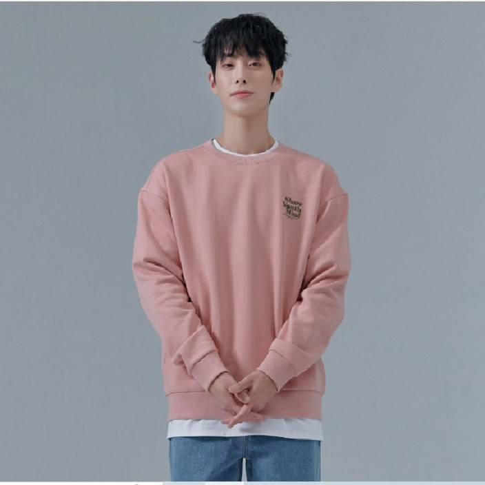 체이스컬트경산 NC 깔끔한 남녀공용 그래픽 기모 라운드 맨투맨