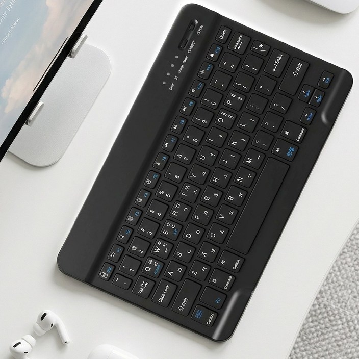 하루꿈 블루투스 무선 키보드 무소음 아이패드 태블릿 듀얼모드 C타입 멀티페어링 충전식