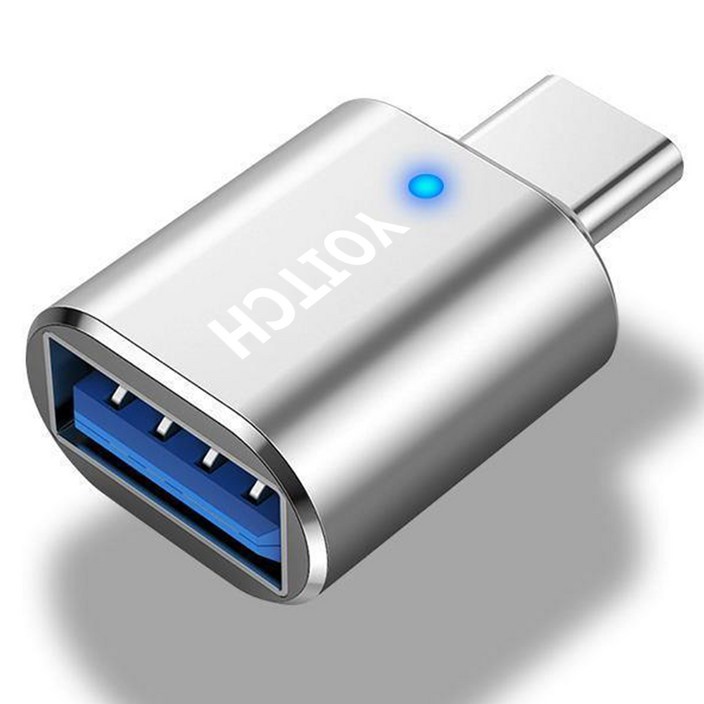 요이치 USB 3.0 A타입 to C타입 플로우 C2 OTG 변환 젠더, 실버, 1개 요이치 USB 3.0 A타입 to C타입 플로우 C2 OTG 변환 젠더, 실버, 1개