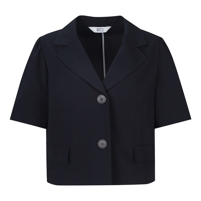 베스띠벨리 22S/S 솔리드 더블 브레스티드 소매 디테일 자켓 BEJ2138NA