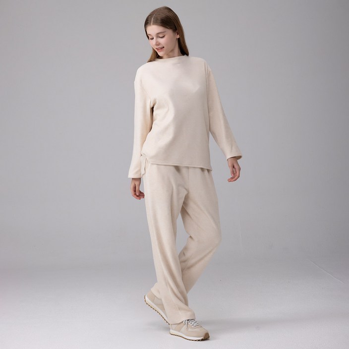 에버라스트 1+1 여자 루즈핏 테리기모 셋업 투피스 세트