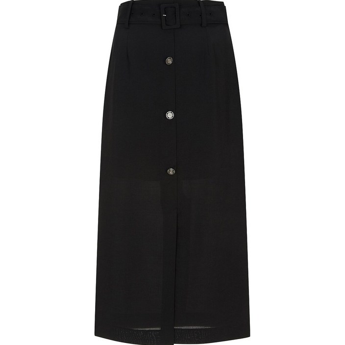 지컷 G CUT 여성용 버튼 포인트 벨트 스커트 7253235104