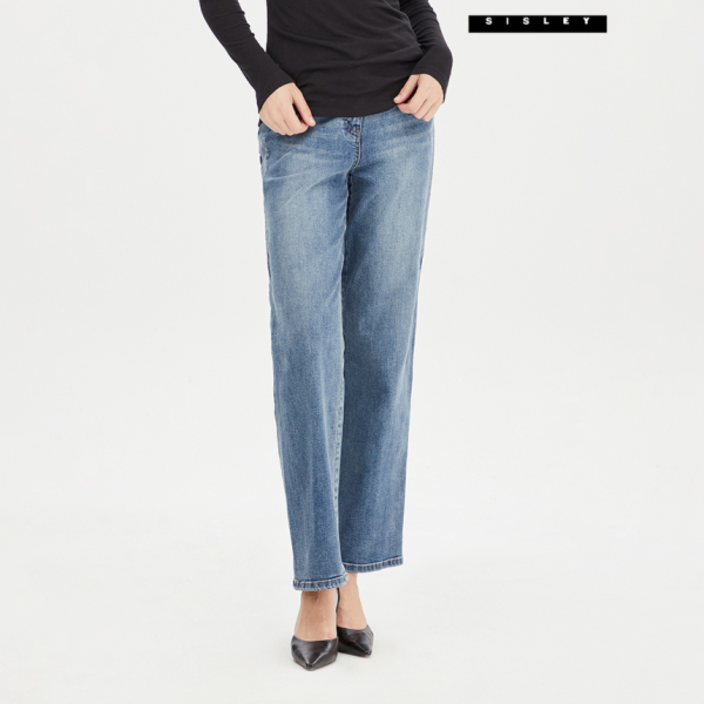 시슬리 절개 스트레이트 데님 팬츠 SADPC1461BL 349447