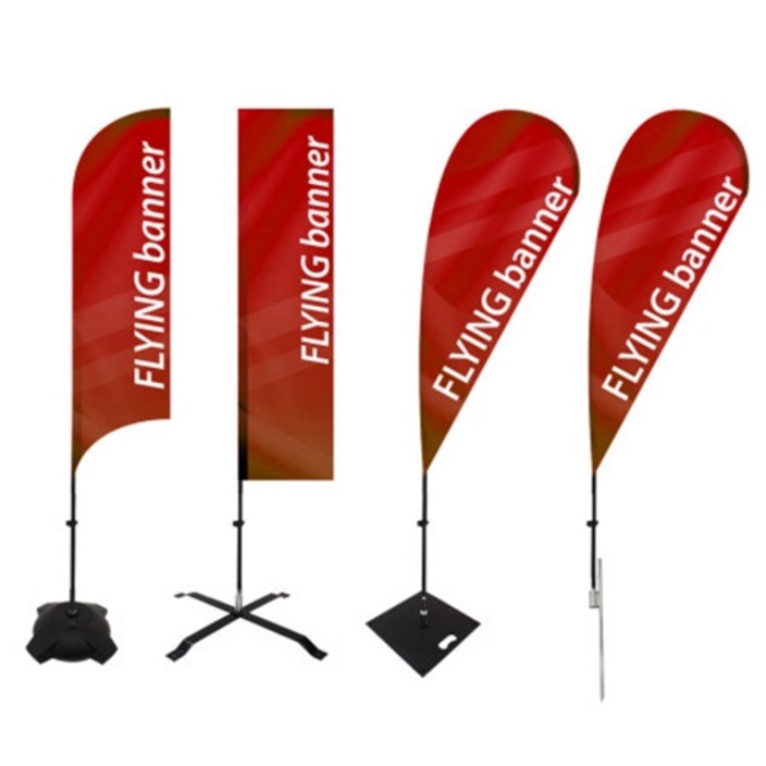 플라잉배너 대형 윈드배너 서핑배너 대형배너, S형 거치대, 스파이크