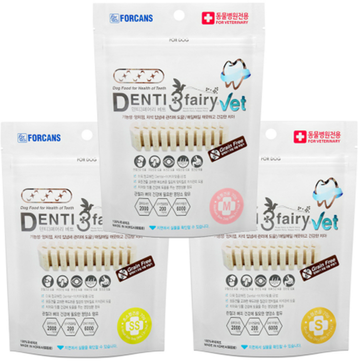 포켄스 덴티페어리VET S  SS  M 70g, 5개, M