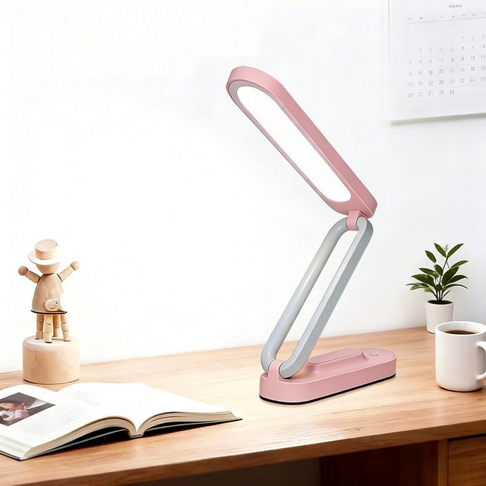 H HNMA HN 휴대용 소형 스탠드 블랙 화이드 접이식  밝기 3단계 조절 가능 침실 사무실 서재 등 다용도 적용 180 각도 조절 가능 설날