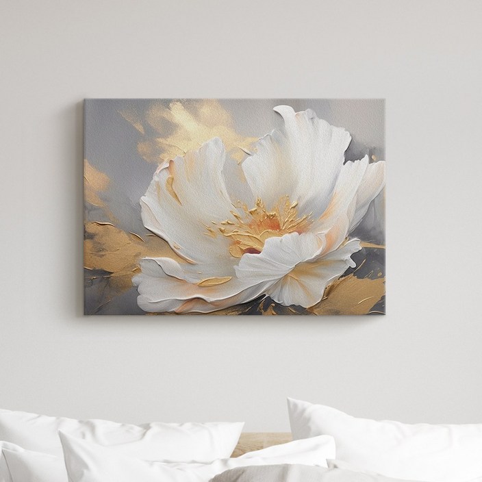 인메이블 부자되는 황금 추상화 와이드 풍수 모던 캔버스 액자 거실 현관 사무실 인테리어 개업선물