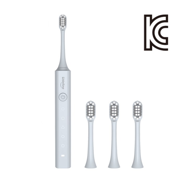 유디파인 음파 전동칫솔, 1개, 그레이, AM032