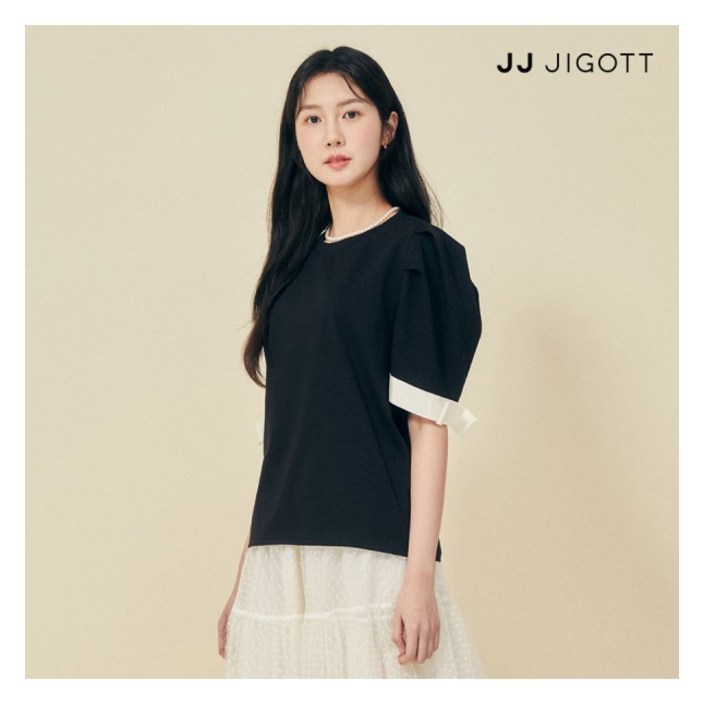 JJ지고트 JJ지고트 테이프 턱 슬리브 티셔츠 GP5P0TST11