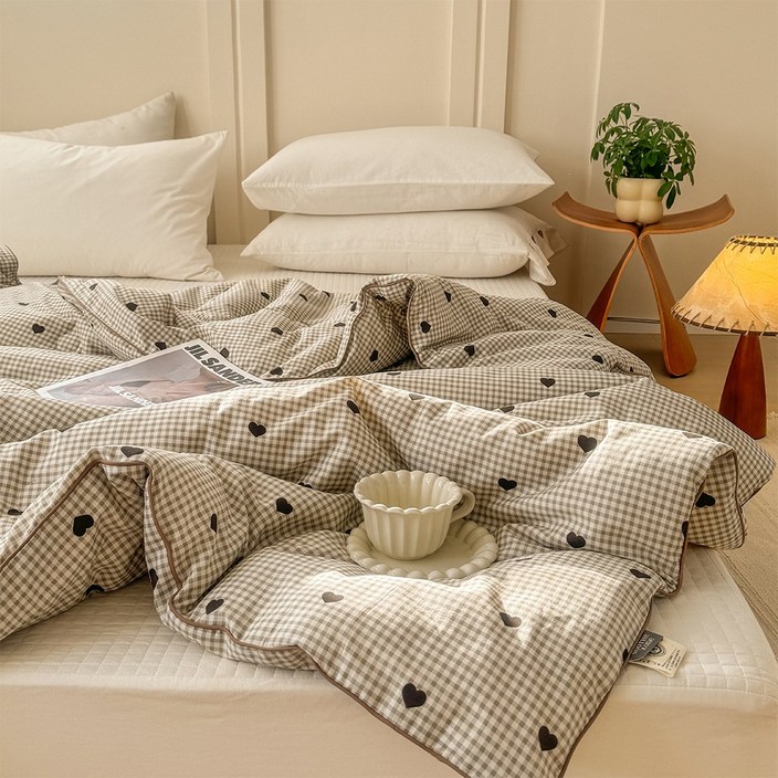 수스존  먼지없는 고밀도 순면 100% 부드러운 사계절 차렵이불