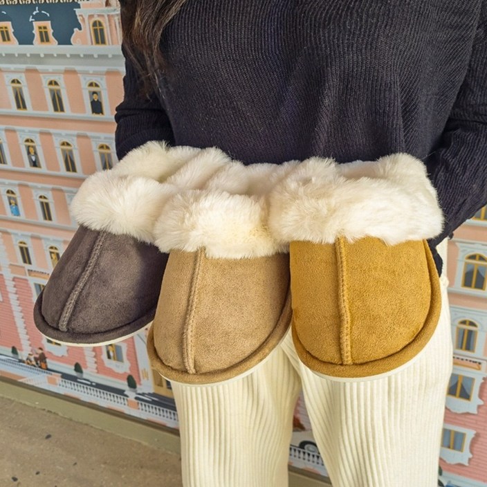 로버 여성 털실내화 털슬리퍼 겨울 방한 털 실내화 퍼슈즈 남자 털 슬리퍼