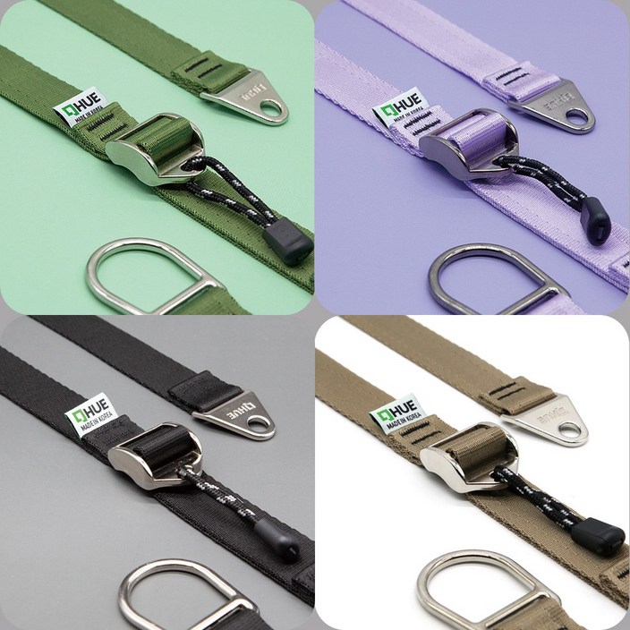 휴캠핑 캠버디 타프 웨빙 스트랩 스트링 타프줄, 포레스트