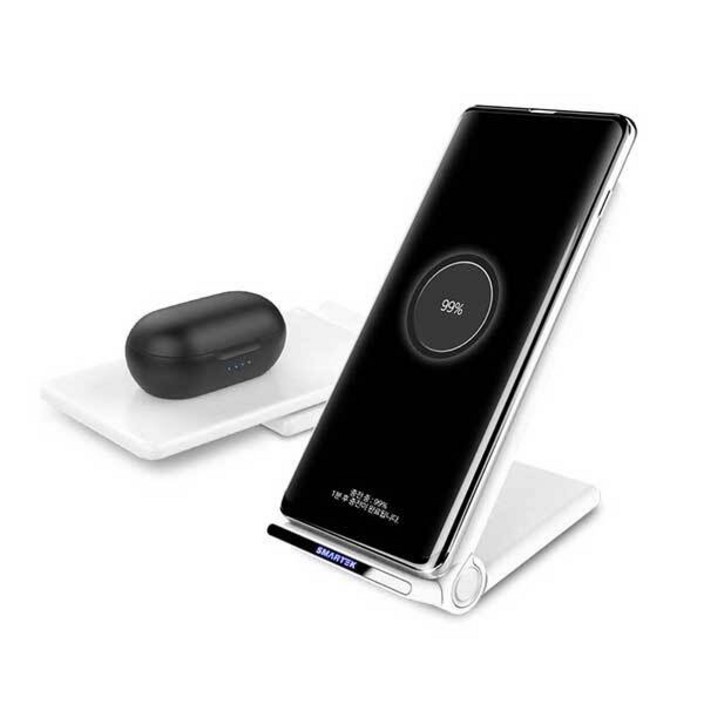 ST-FW1 에어팟 1 2세대  아이폰 무선충전 거치대+패드