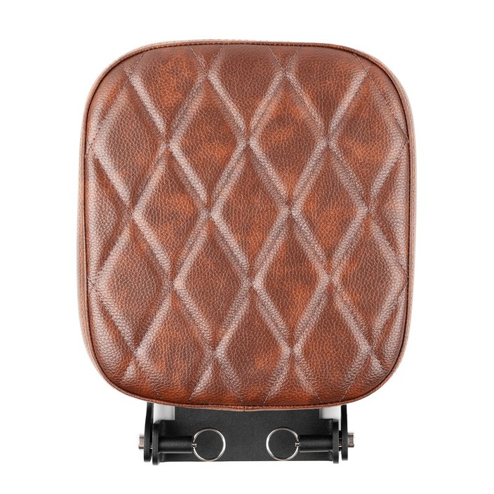 CUBLAND 슈퍼커브 등받이쿠션 텐덤시트 충격흡수 플립업식 리어안장 커스텀 다이아몬드 패턴 브라운, 1개