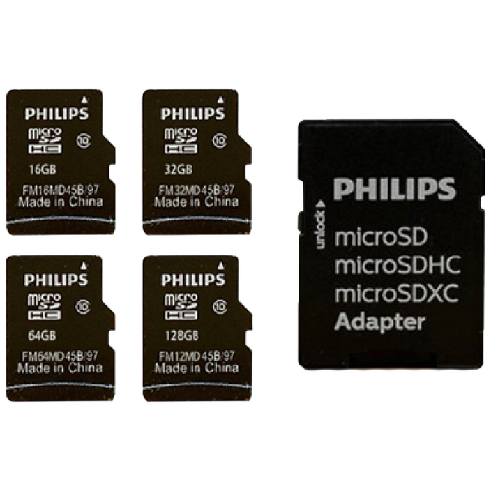 필립스 micro SD카드 Class 10  어답터, 16GB, 1개