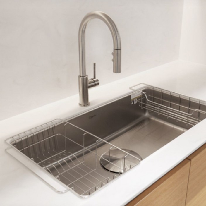 백조 깜뽀르테 860 엠보코팅 사각싱크볼 사각볼 씽크대교체, 1개