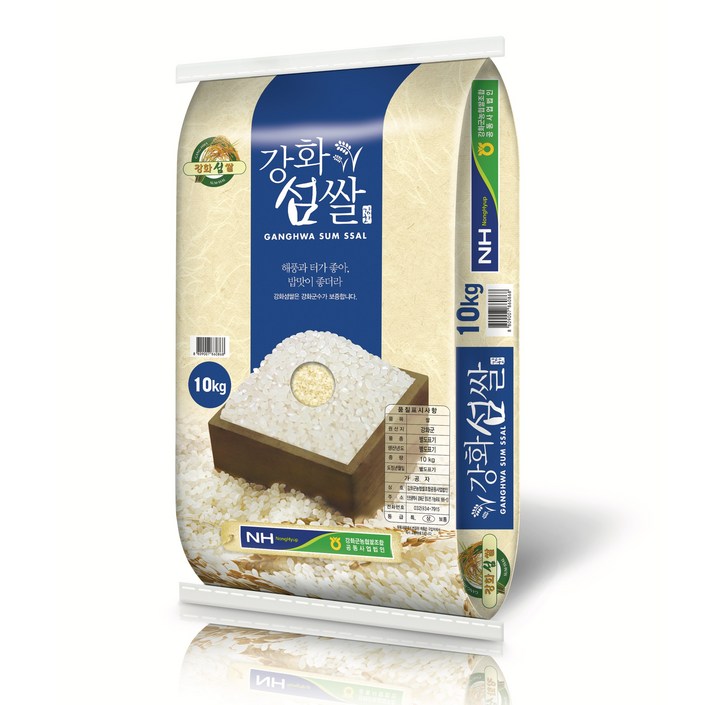 강화군농협 2024년산 햅쌀 강화섬쌀 삼광 백미, 상등급, 10kg, 1개 강화군농협 2024년산 햅쌀 강화섬쌀 삼광 백미, 상등급, 10kg, 1개