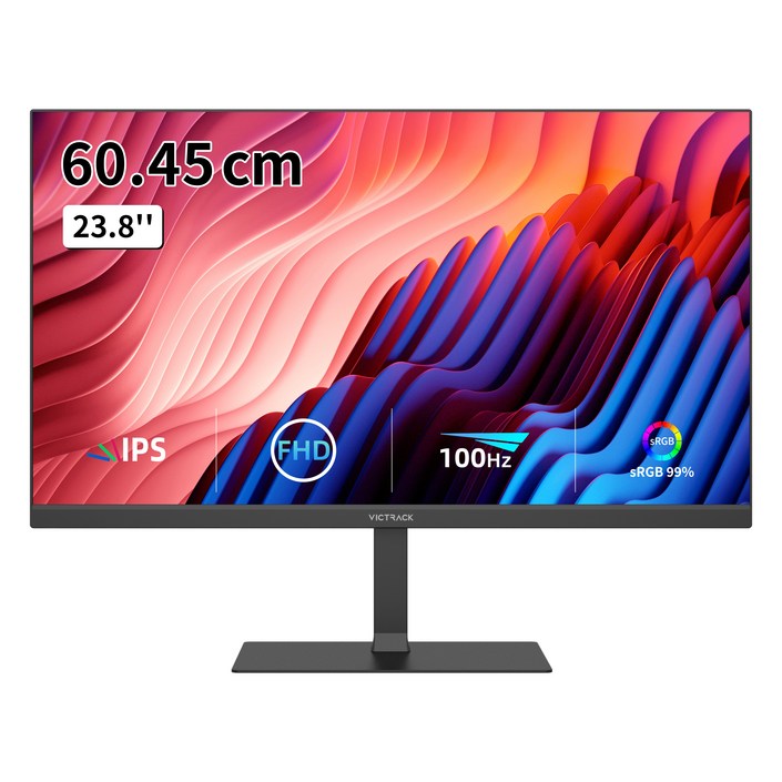 빅트랙 60.45cm FHD IPS 100Hz 평면 모니터 블랙