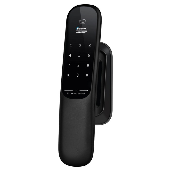 게이트맨 무타공 푸시풀 디지털도어락 + 보강판 + 설치부자재 세트 GP-300UN