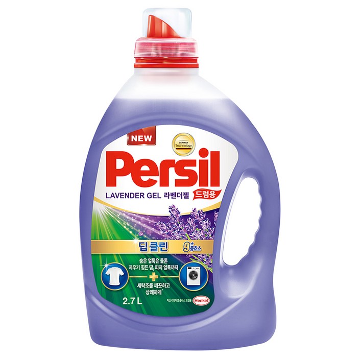 퍼실 딥 클린 라벤더젤 플러스 드럼용 액상세제 본품, 2.7L, 1개