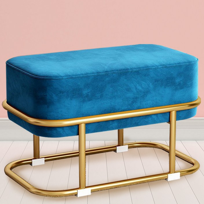 므뮤 벨벳 라이트 인테리어 스툴 의자