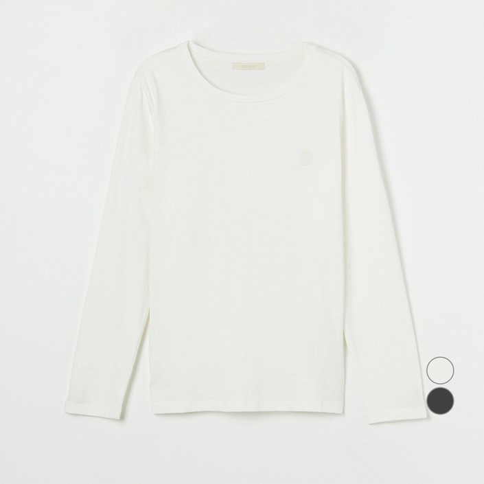 클라비스 여성용 에센셜 베이직 긴팔 티셔츠