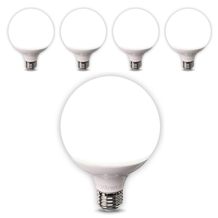 비츠온 화이트 숏타입 원하 볼구 G95 LED 전구 12W