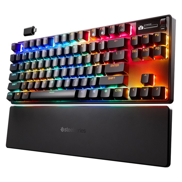 스틸시리즈 자석축 기계식 무선 게이밍 키보드, 단일색상, Apex Pro TKL Wireless Gen 3  US, 마그네틱축자석축