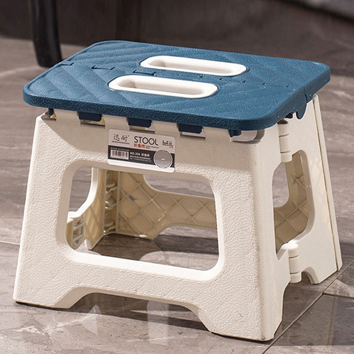 리브리카 휴대용 접이식 간이 보조 폴딩 체어 중, 블루, 1개