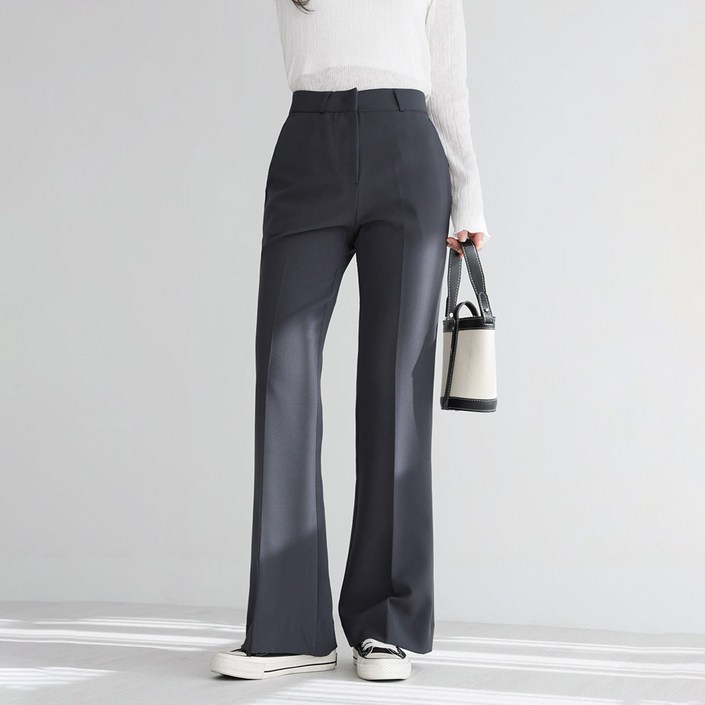 앤드스타일 여성용 숏롱 스판 부츠컷 슬랙스 264347