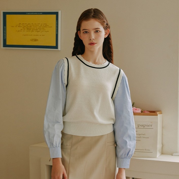 스위트숲 베스트 레이어드 블라우스 WA9LSJ4