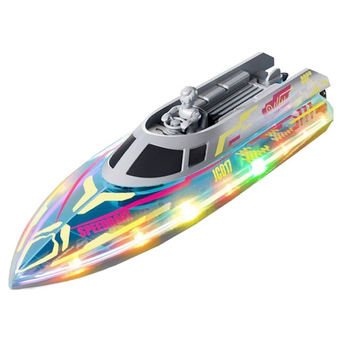 LED 라이트 스피드 RC보트, 1개, 혼합색상