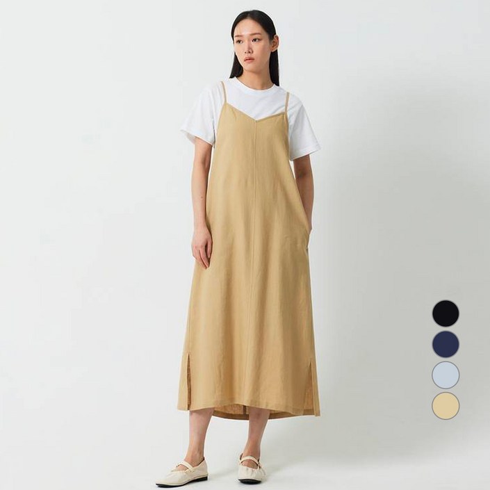 JAJU 여성용 뷔스티에 롱 원피스