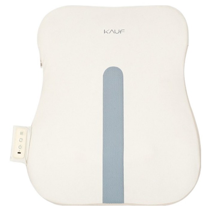 카프 무선 온열 쿠션 등 허리 마사지기, 아이보리, KFWM08
