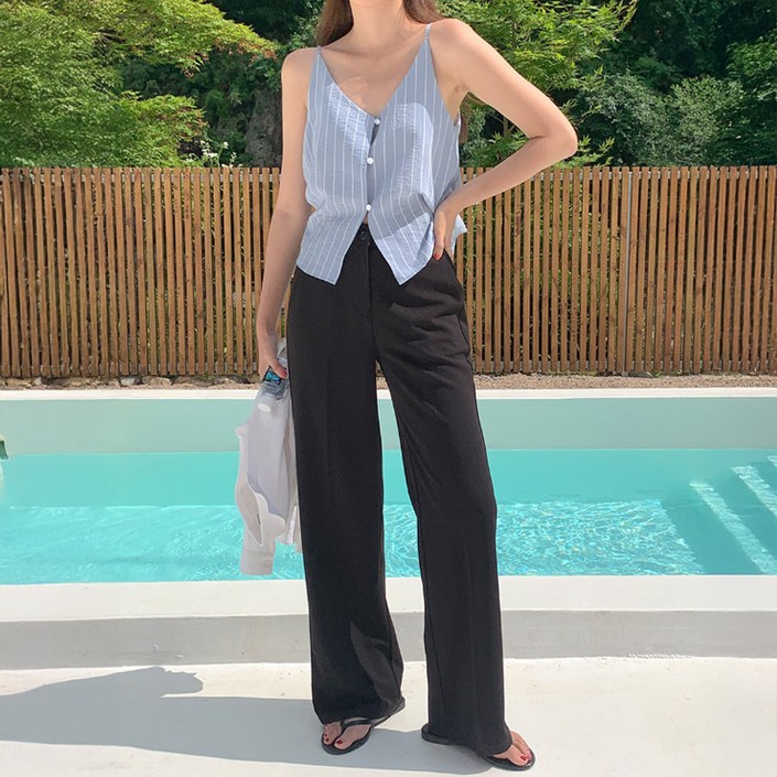 니썸 여성용 어텐션 슬랙스롱미들숏