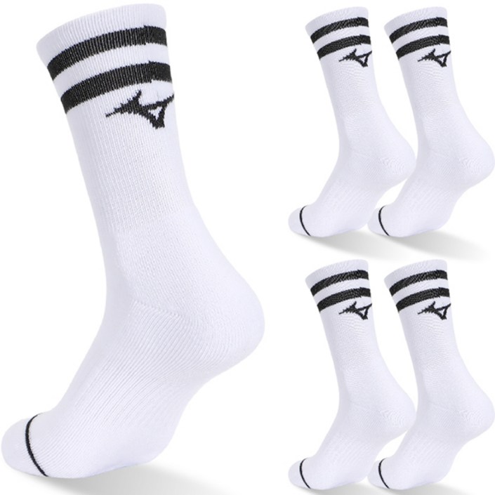 미즈노 리버스 더블 쿠션 크루 양말